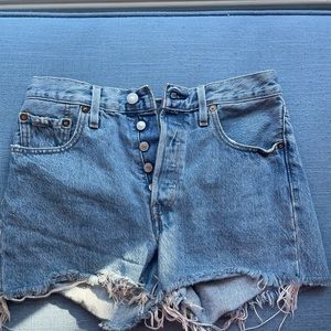 Levis 501 size Small Blue Jean Shorts